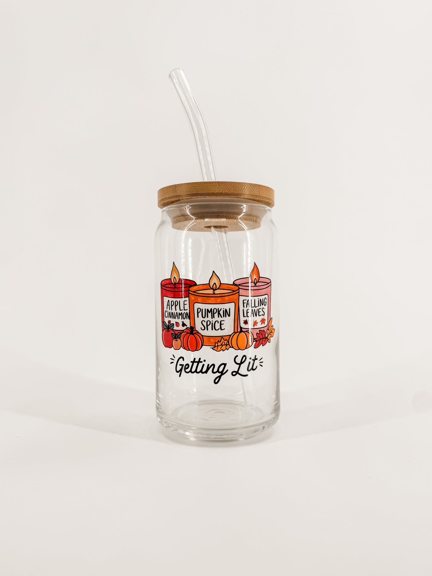 Getting Lit Glass Cup