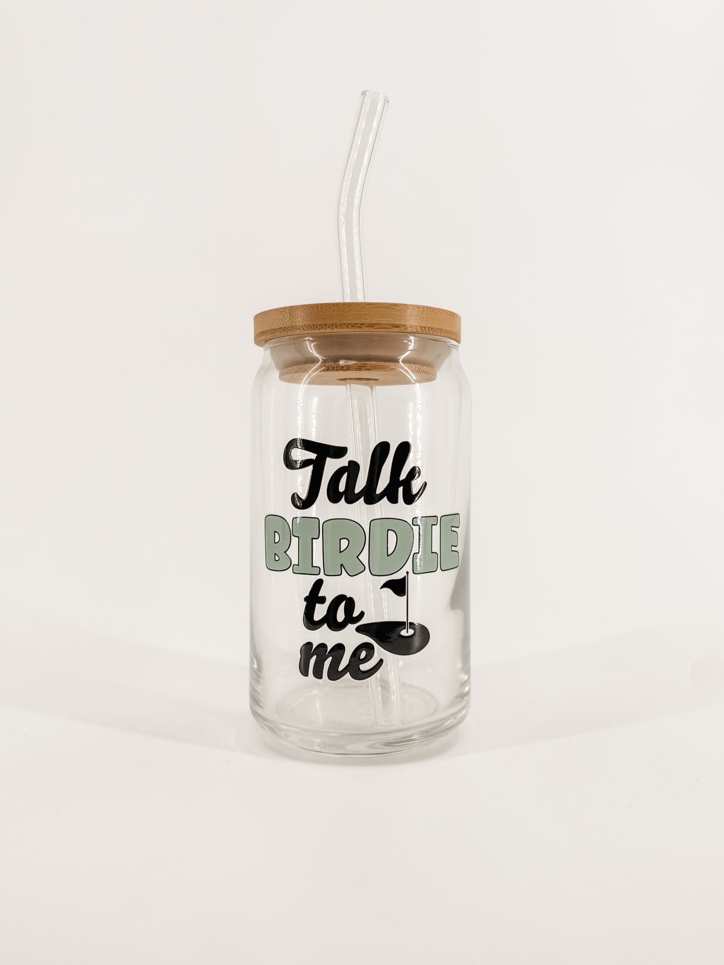 Talk Birdie To Me Glass Cup