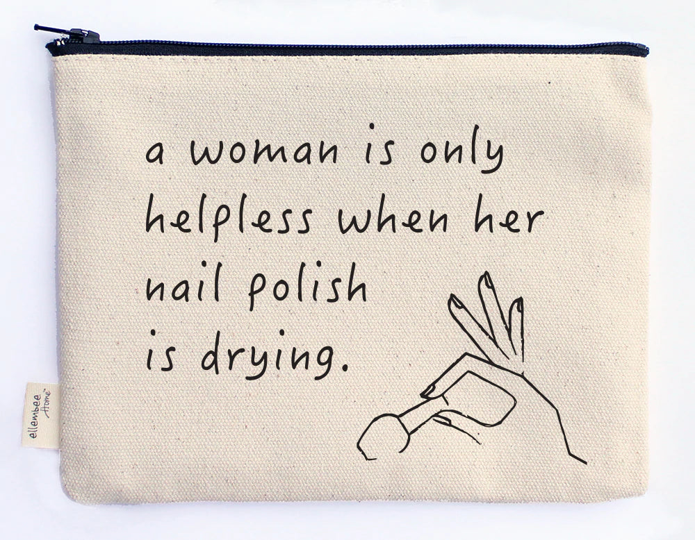 "Helpless" Zipper Pouch