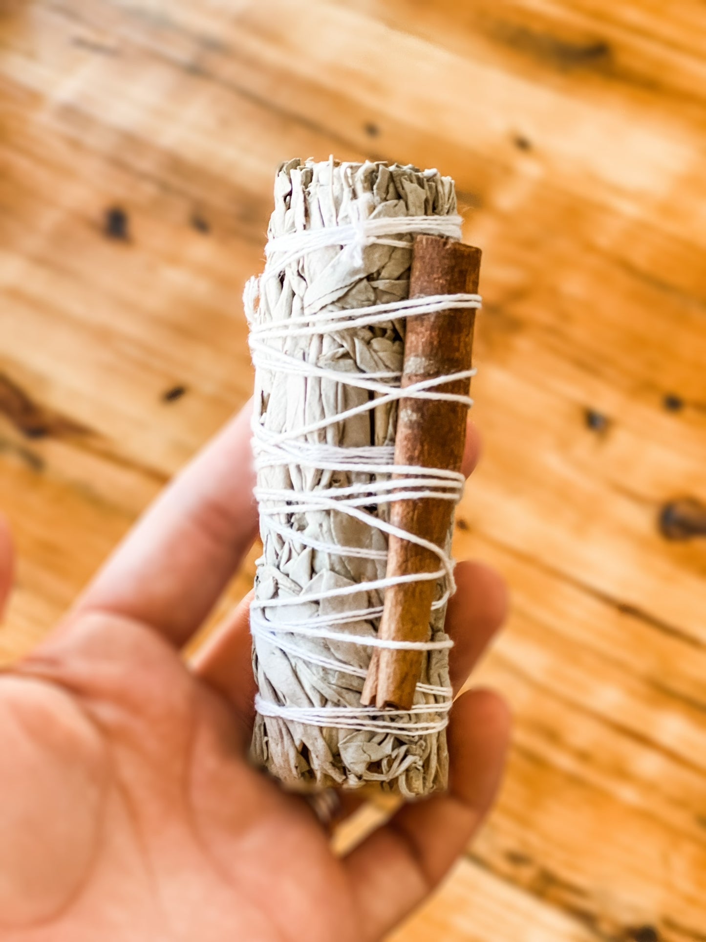 White Sage with Cinnamon Stick