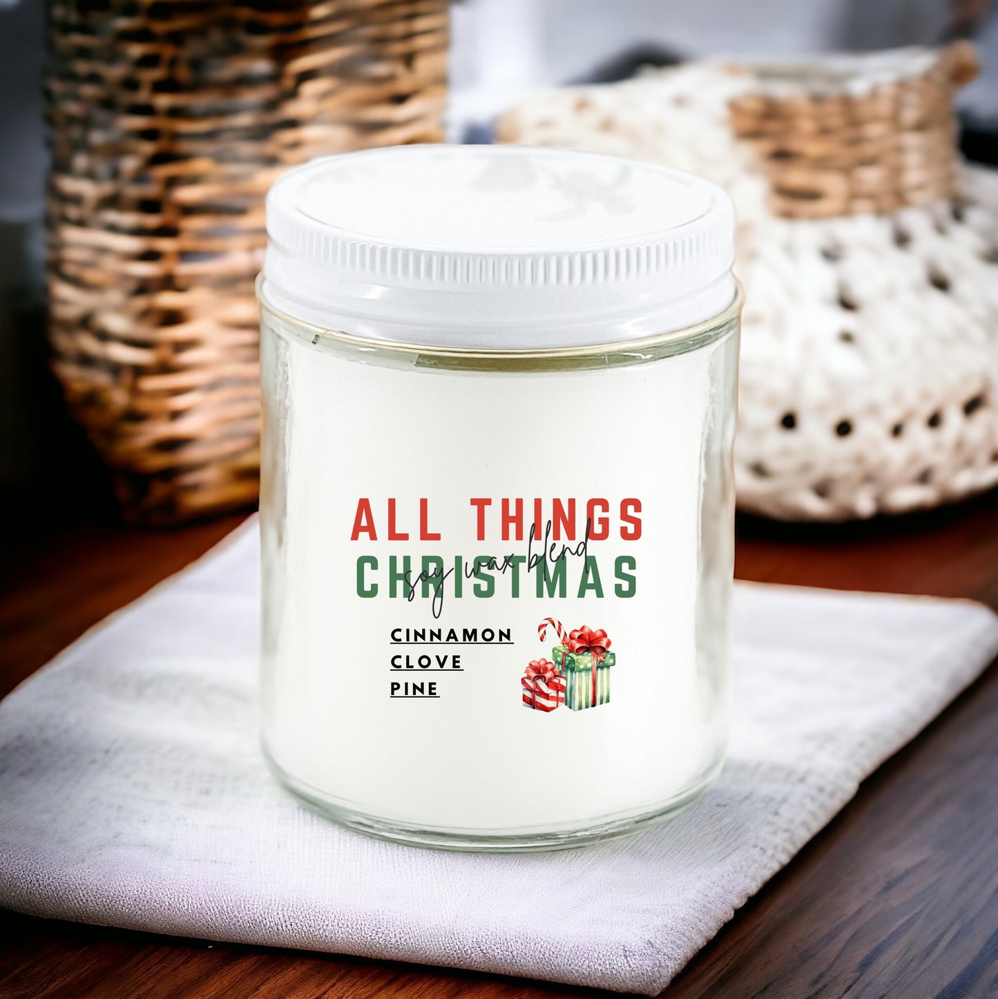 All Things Christmas 8 oz Candle