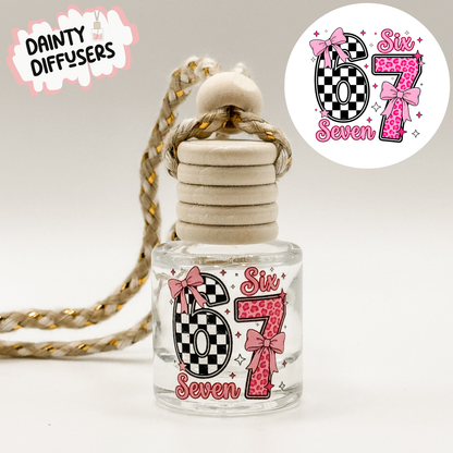 6-7 Pink And Black Car Diffuser