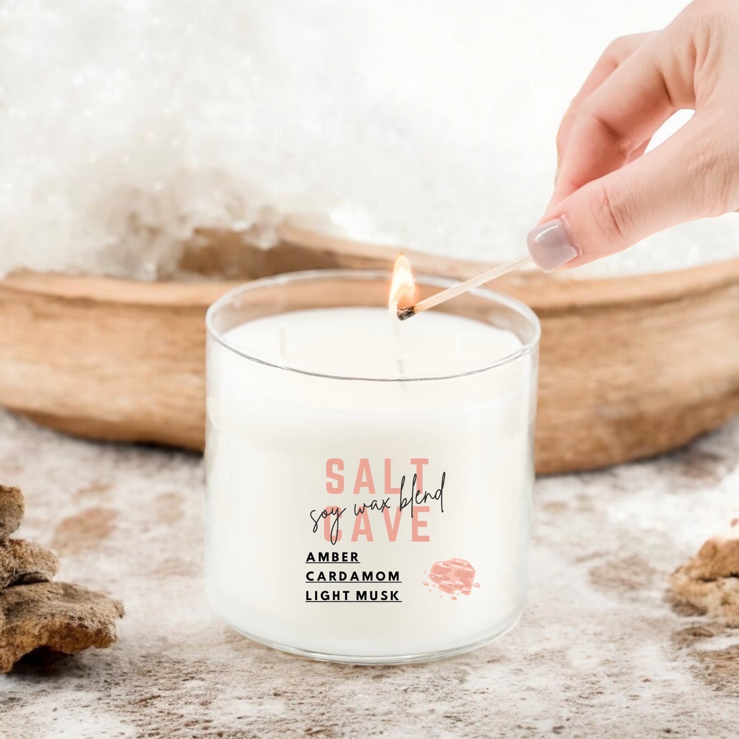 Salt Cave 3-Wick Candle