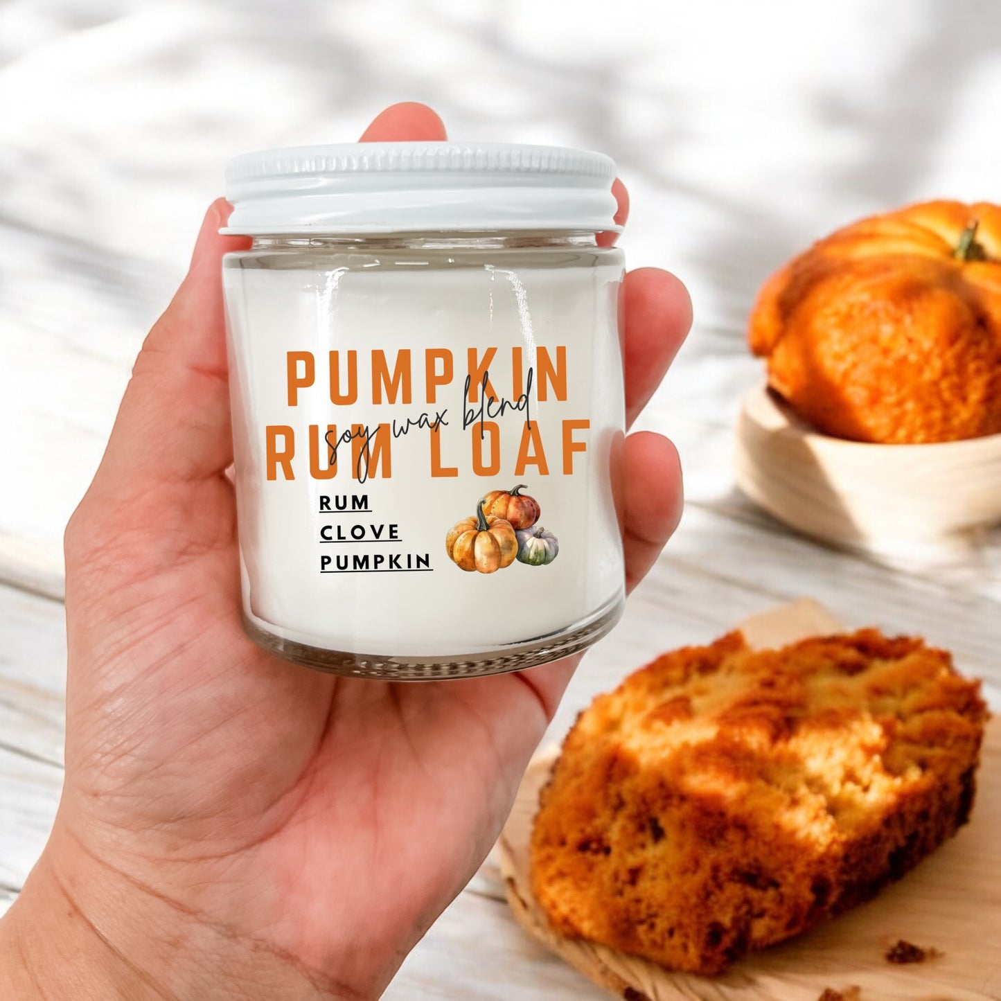 Pumpkin Rum Loaf 4 oz Candle