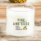 Pine and Sage 3-Wick Candle