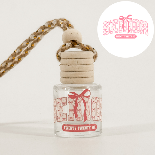 Pink Senior 2026 Car Diffuser