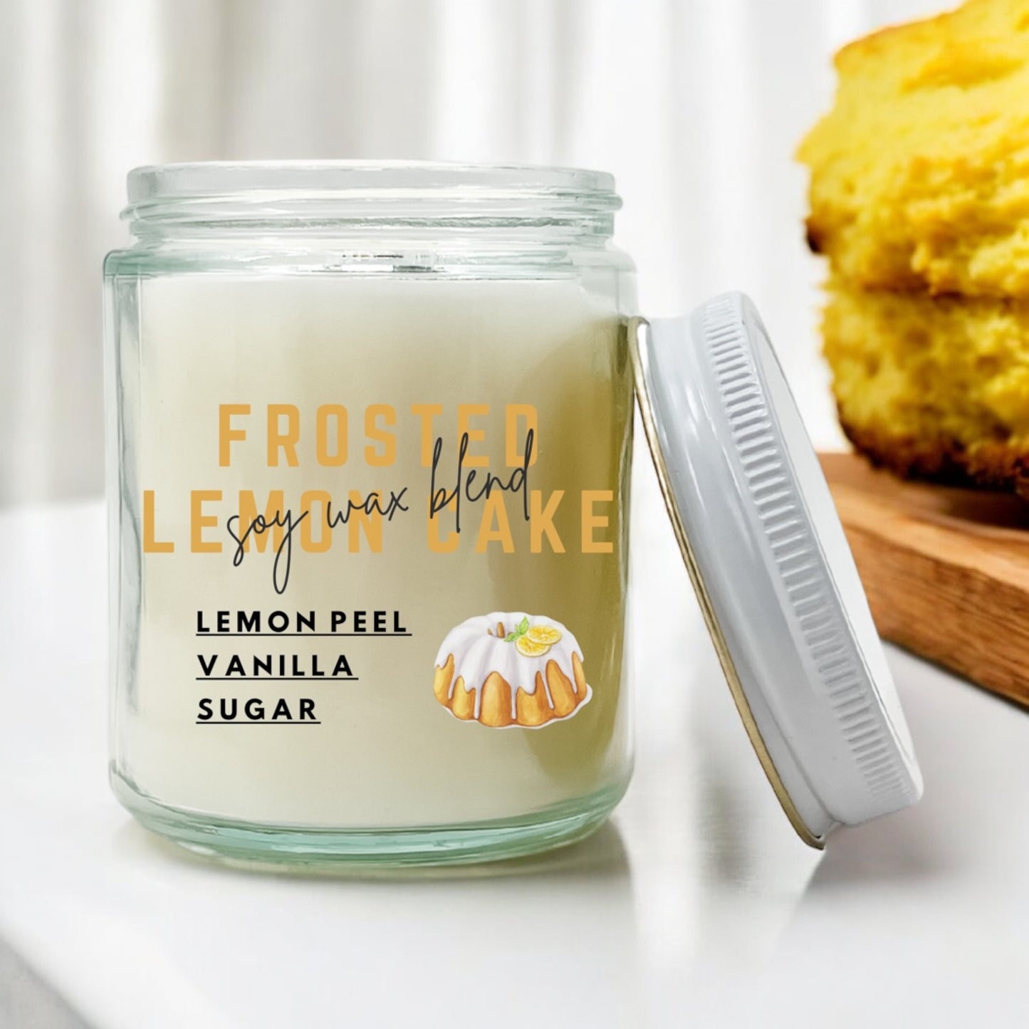 Frosted Lemon Cake 4 oz Candle