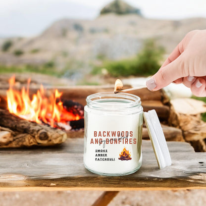 Backwoods and Bonfires 9 oz Candle