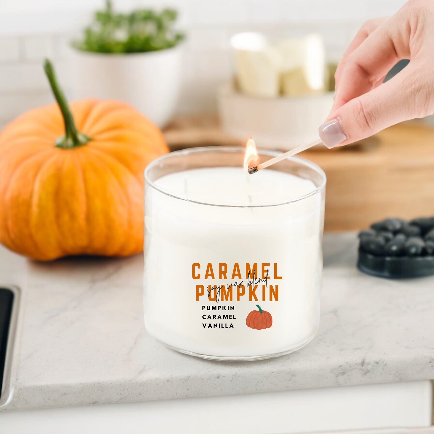 Caramel Pumpkin 3-Wick Candle