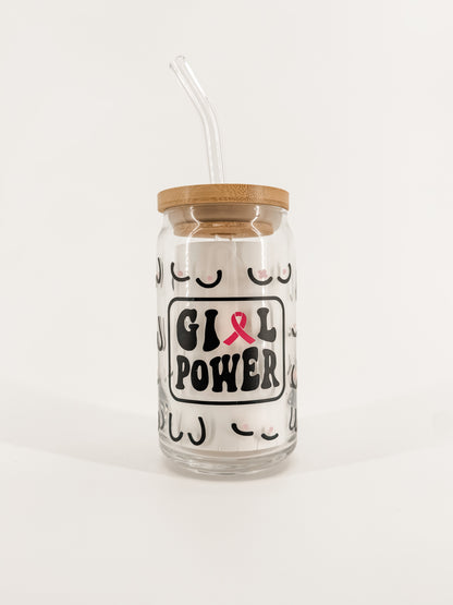 Girl Power Glass Cup