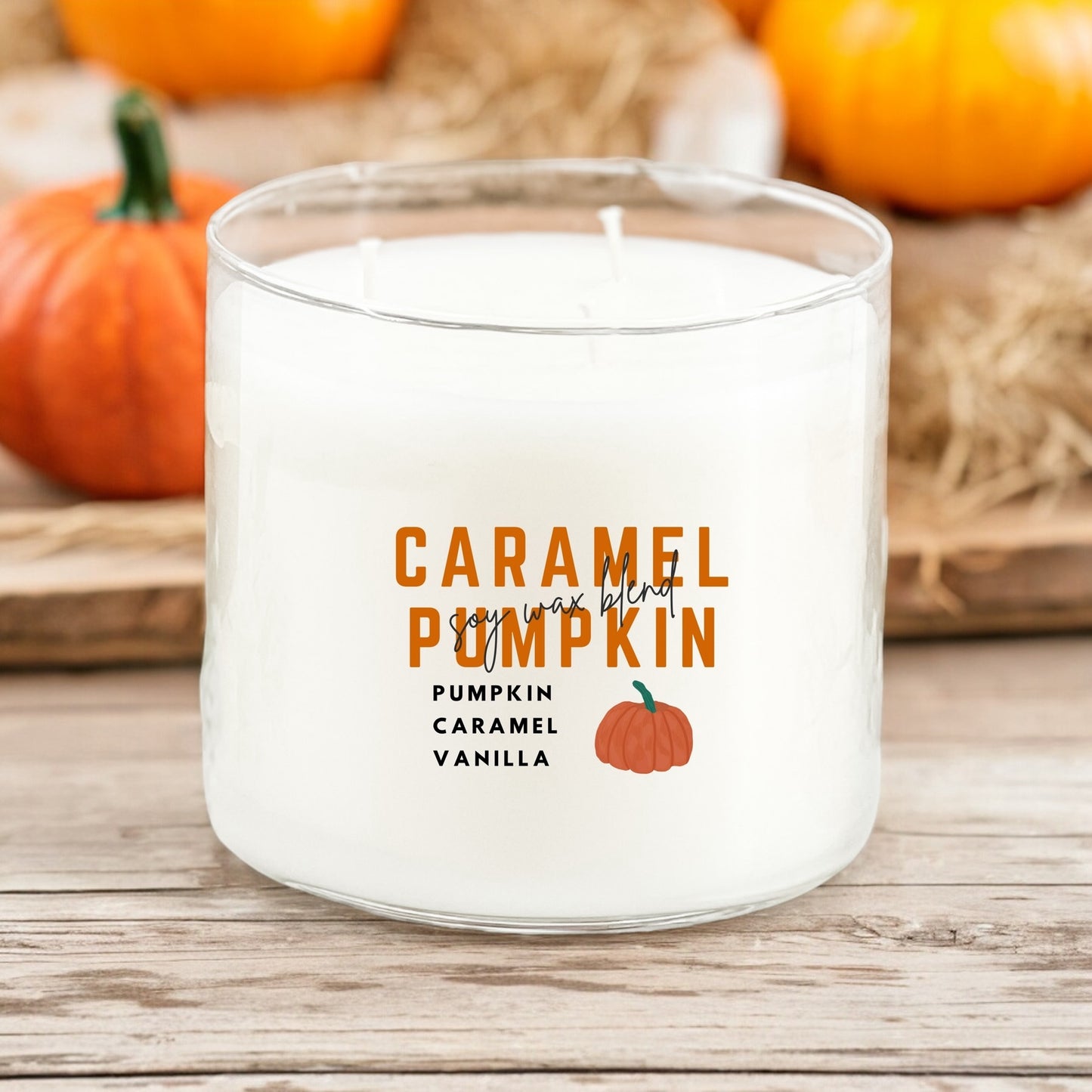 Caramel Pumpkin 3-Wick Candle