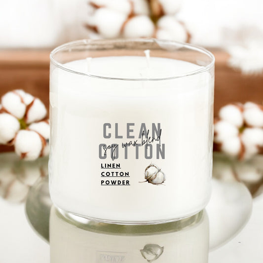 Clean Cotton 3-Wick Candle