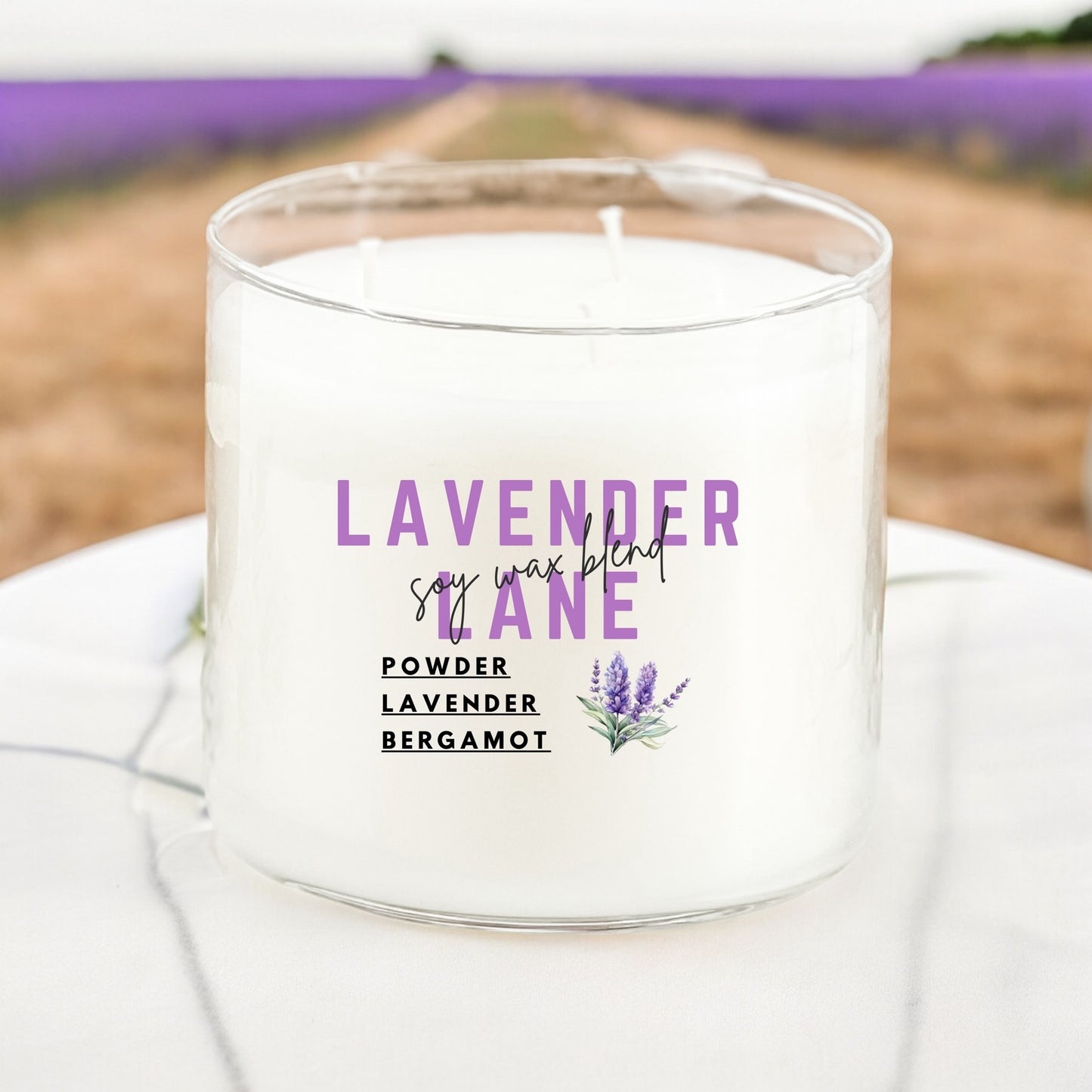 Lavender Lane 3-Wick Candle