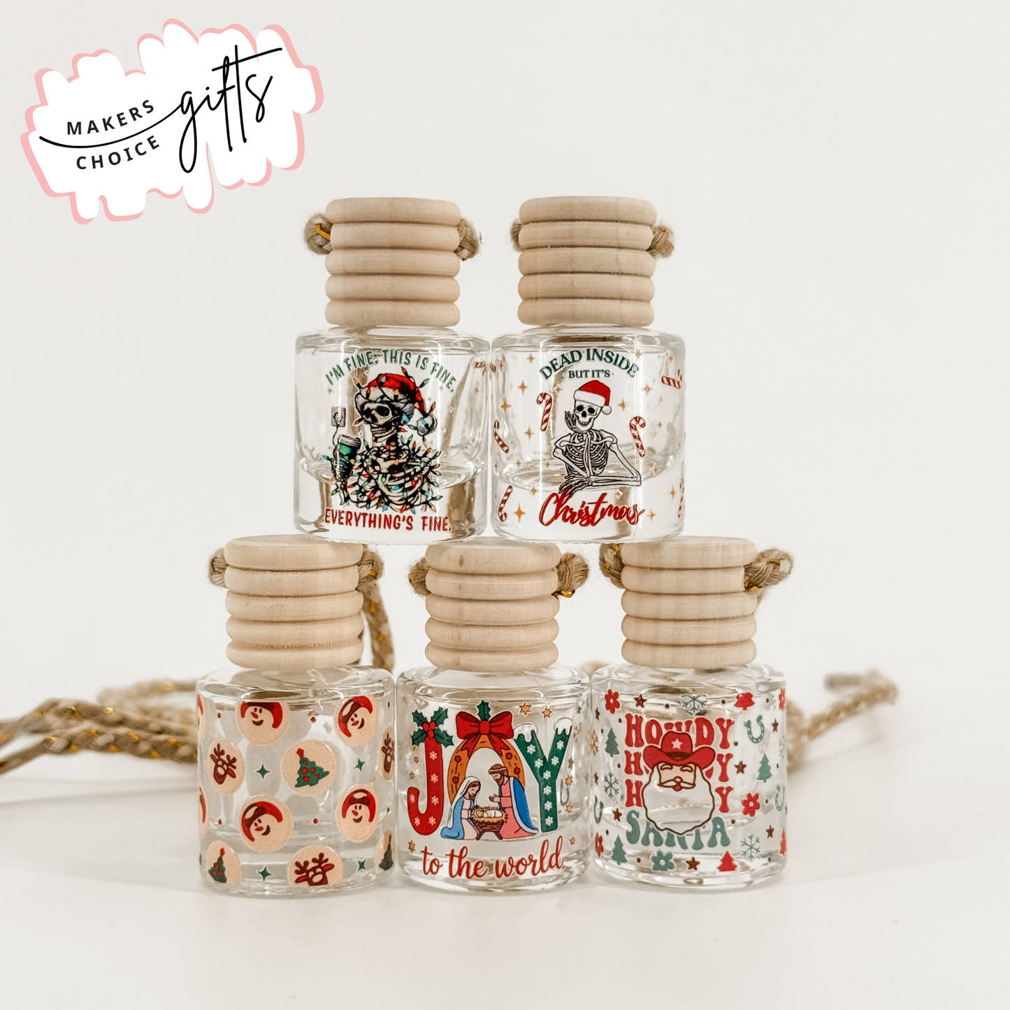 Holiday Scented Car Diffusers - Merry & Bright