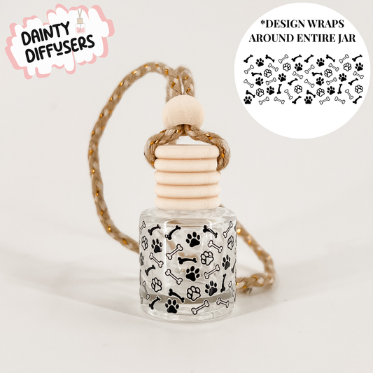 Paw Prints Wrap-Around Car Diffuser