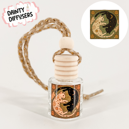 Ying Yang Cats Car Diffuser
