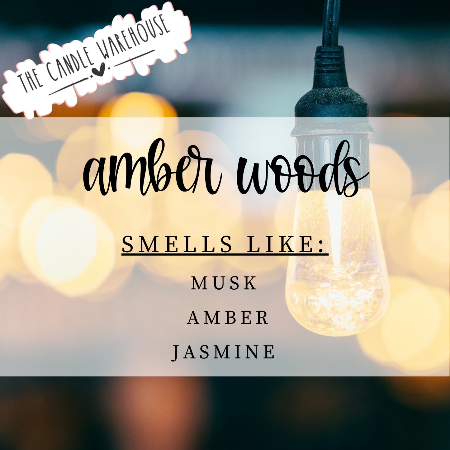 Amber Woods 9 oz Candle