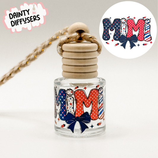 American Flag Mimi Car Diffuser