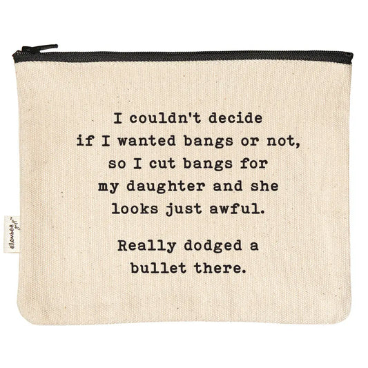 "Bangs or not" Zipper Pouch