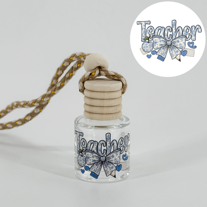 Blue Teacher With Bow Car Diffuser