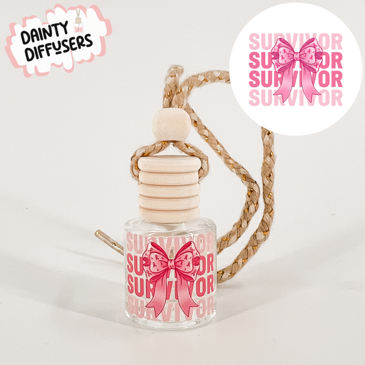 Breast Cancer Survivor (Pink) Car Diffuser