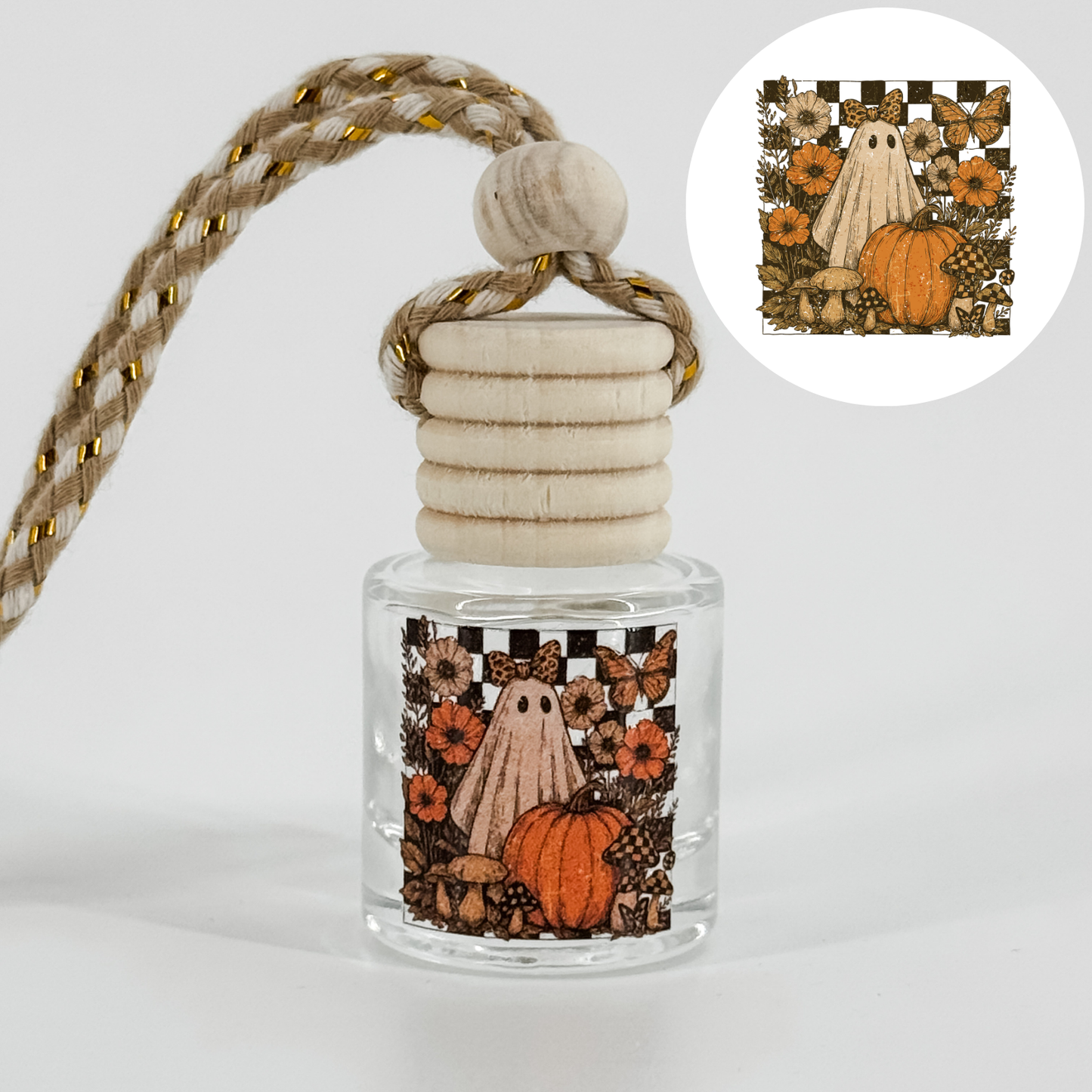 Checkered Ghost Car Diffuser