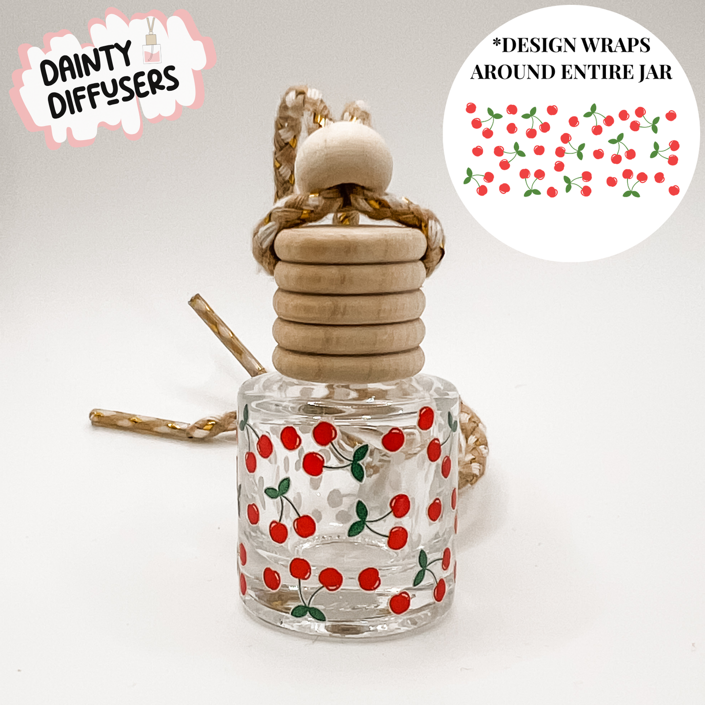 Cherries Wrap-Around Car Diffuser