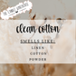 Clean Cotton 8 oz Candle