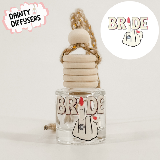 Cream Bride W/ Ring Finger Car Diffuser