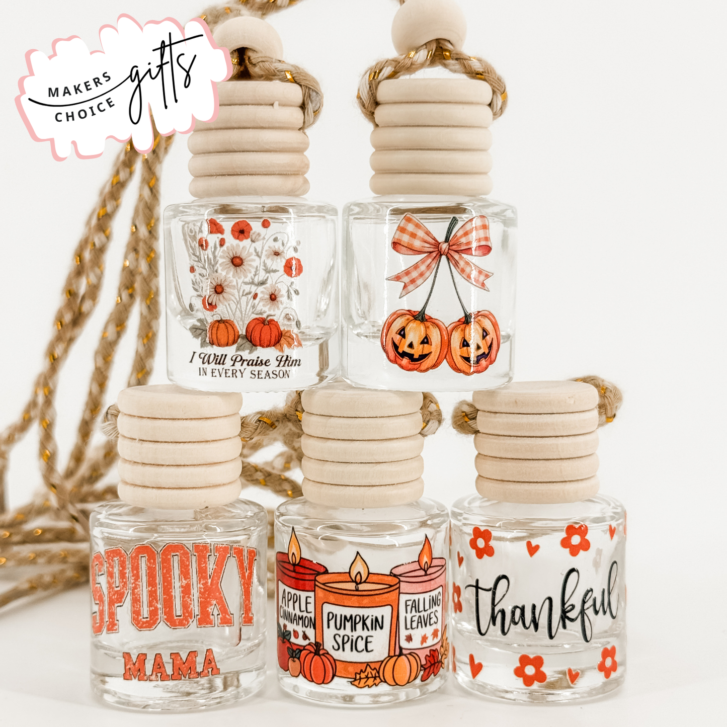 Fall Scented Car Diffusers - Sweater Weather