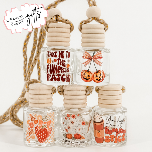 Fall Scented Car Diffusers - Pumpkin Patch