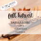 Fall Harvest 8 oz Candle