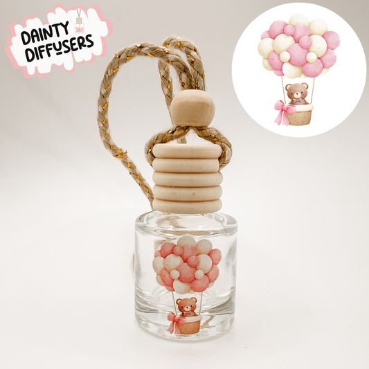 Pink Hot Air Balloon Car Diffuser