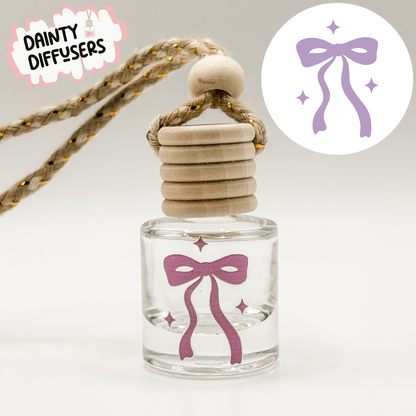 Purple Bow Car Diffuser