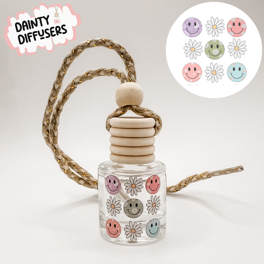 Smileys & Flowers Car Diffuser