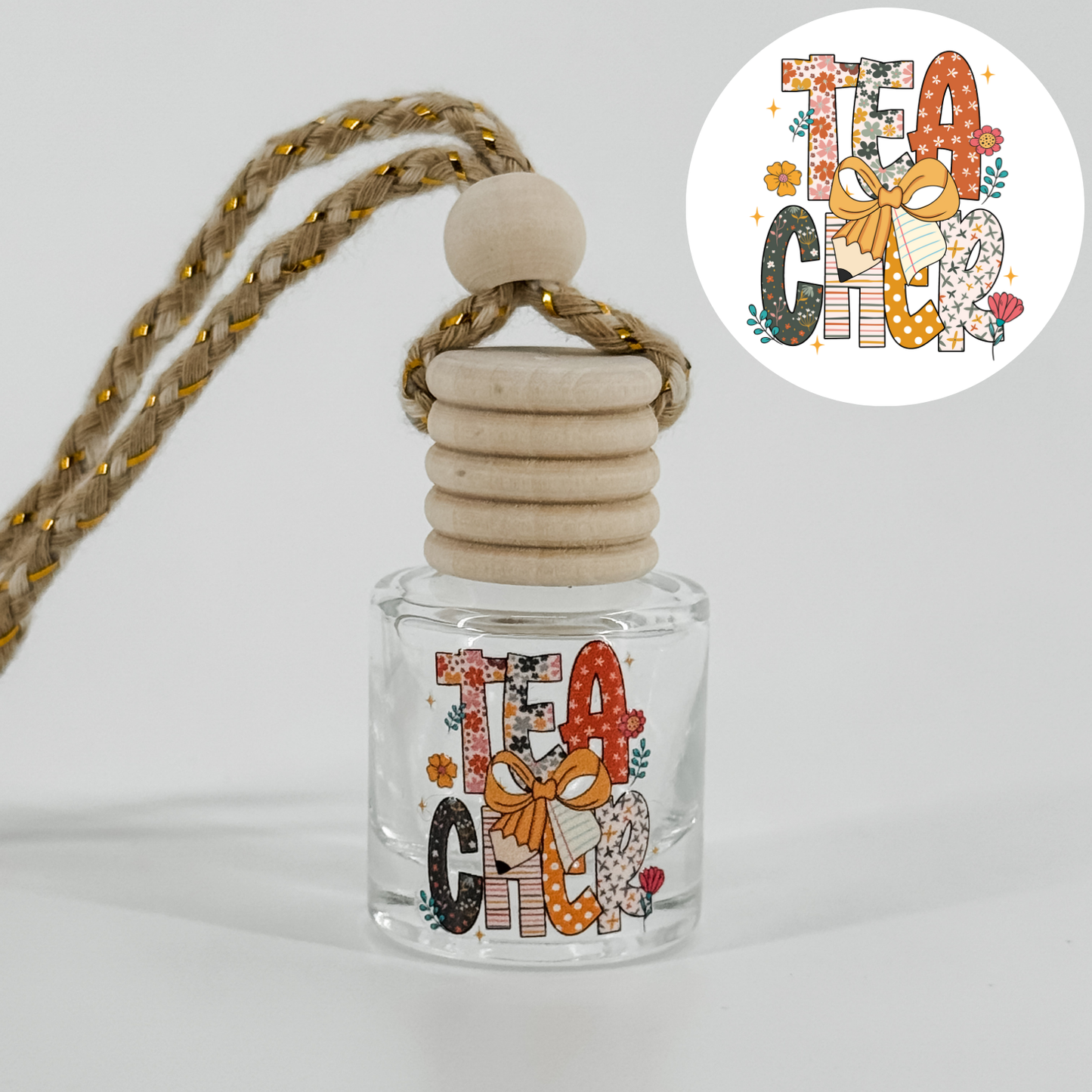 Teacher With Pencil Bow Car Diffuser