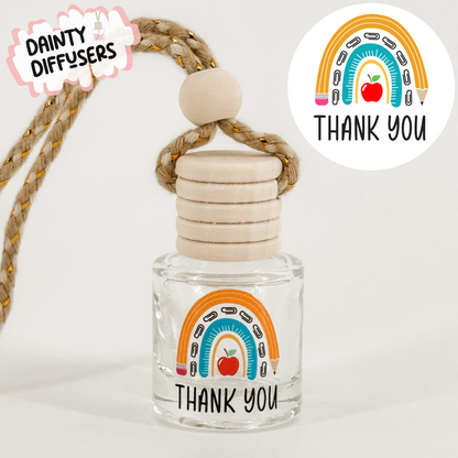 Thank You Pencil Rainbow Car Diffuser