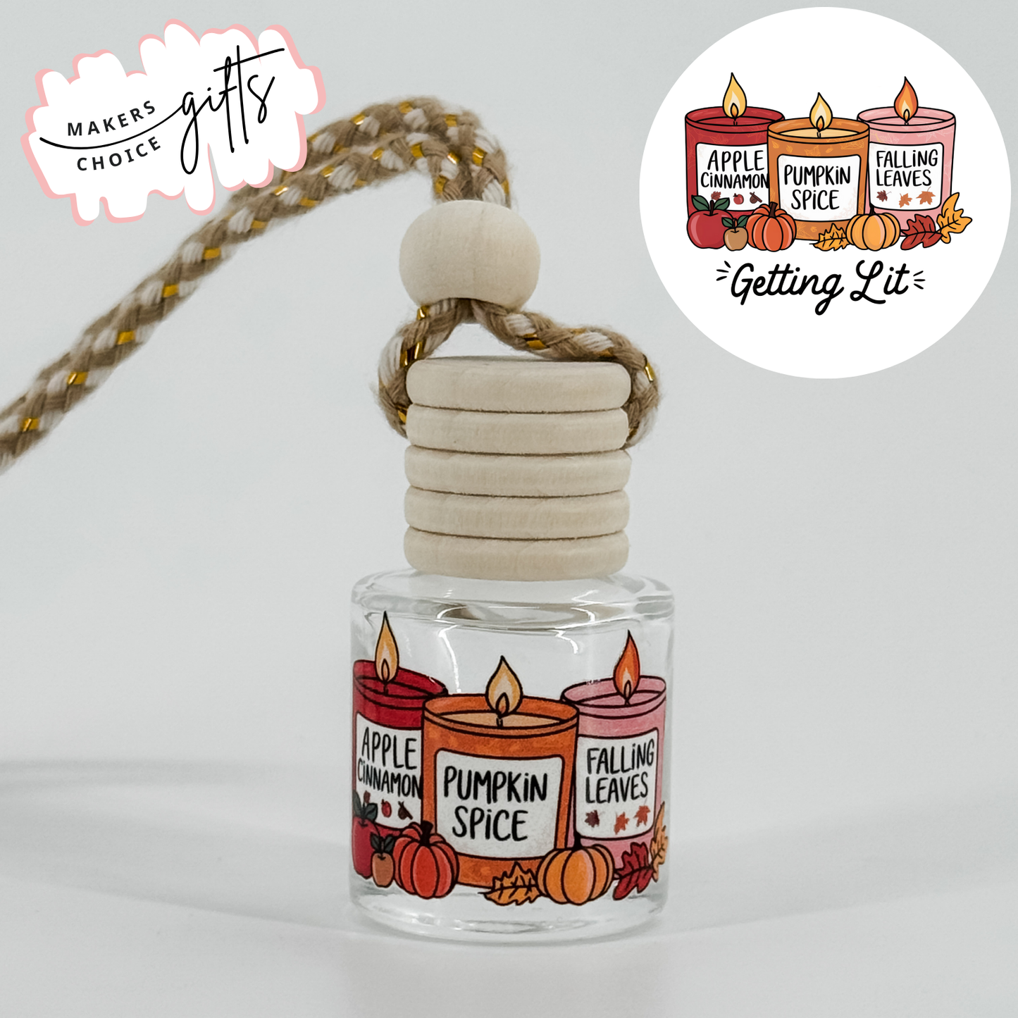 Fall Scented Car Diffusers - Sweater Weather