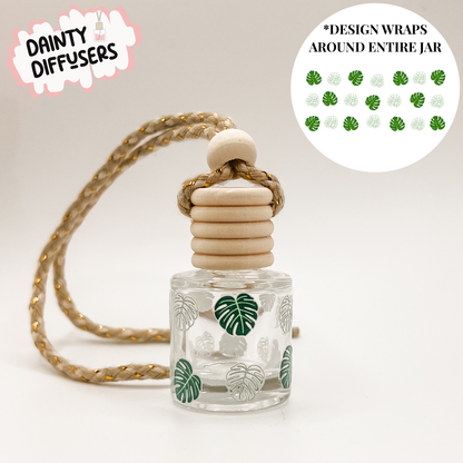 Tropical Leaf Wrap-Around Car Diffuser