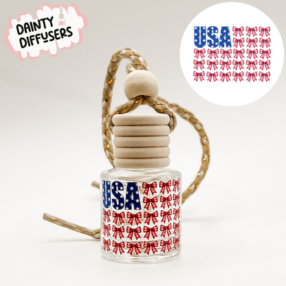 USA Bow Flag Car Diffusers
