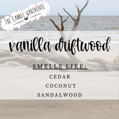 Vanilla Driftwood 9 oz Candle