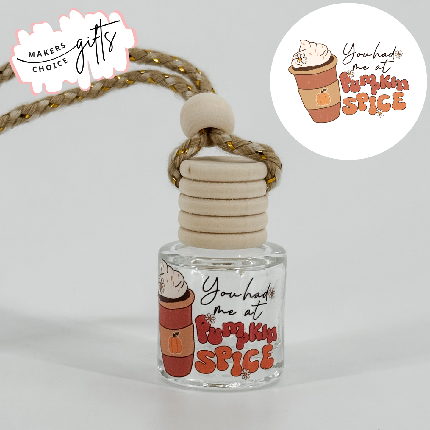 Fall Scented Car Diffusers - Pumpkin Patch