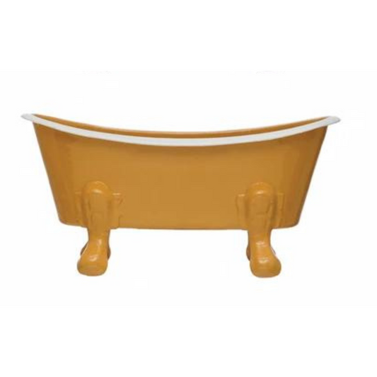 Metal Bathtub Soap Dish- Gold