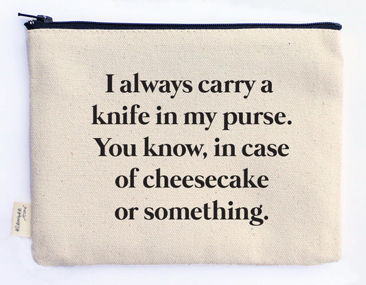 "Cheesecake" Zipper Pouch