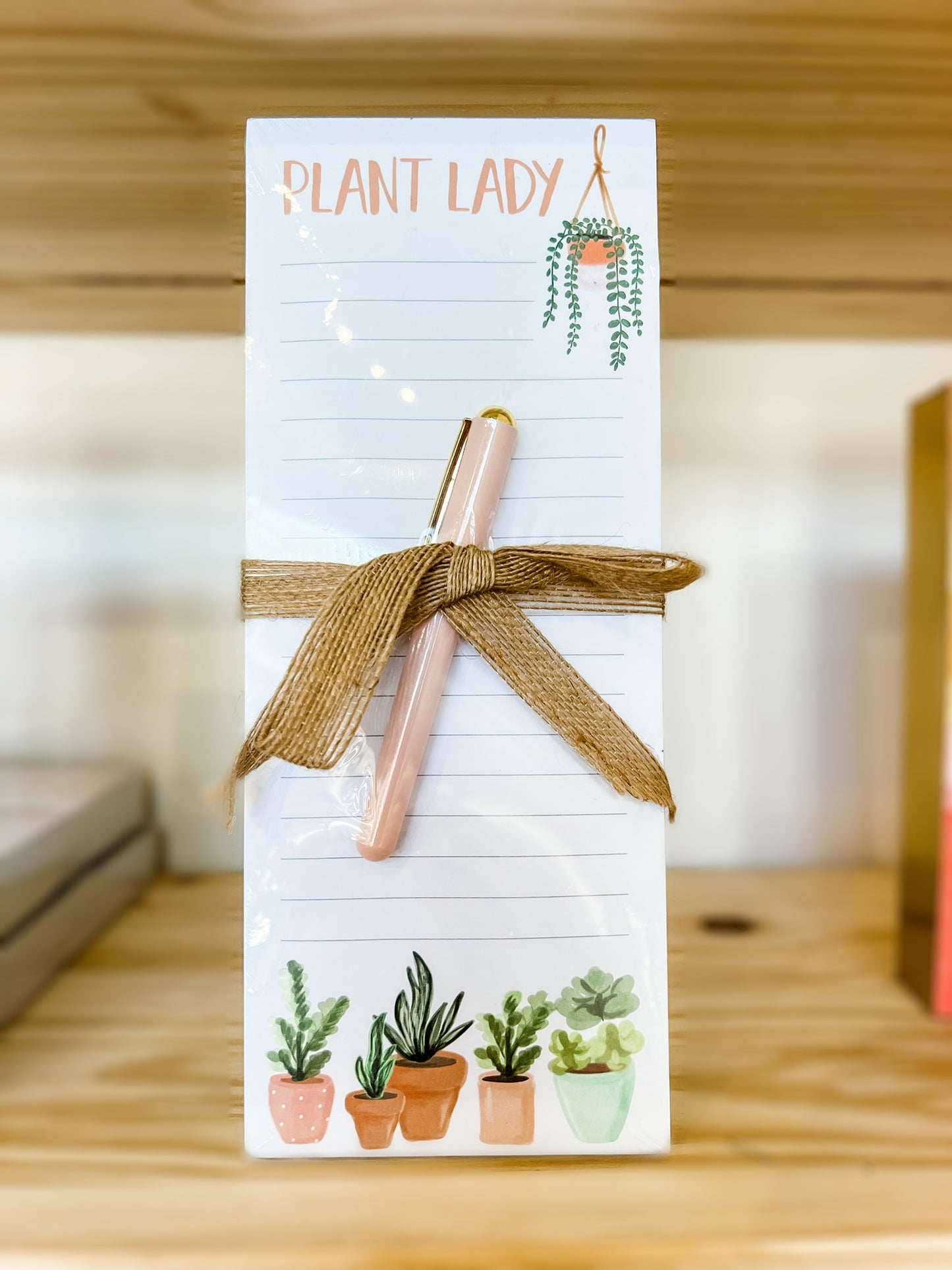 Plant Lady Magnet Notepad with Pen
