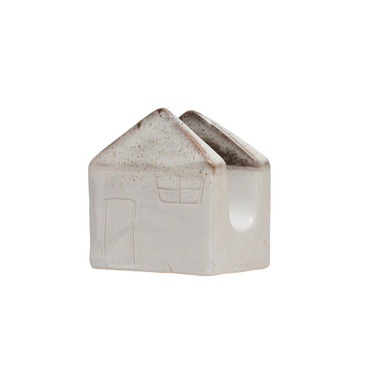 Stoneware House Sponge Holder