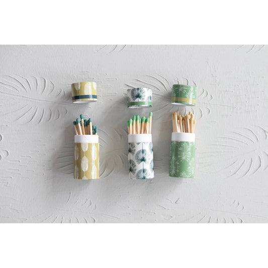 Mini Matches- Green Flower