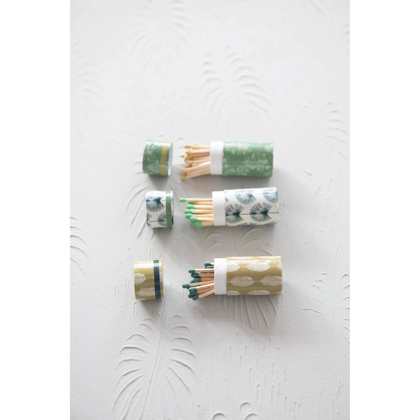 Mini Matches- Green Feather