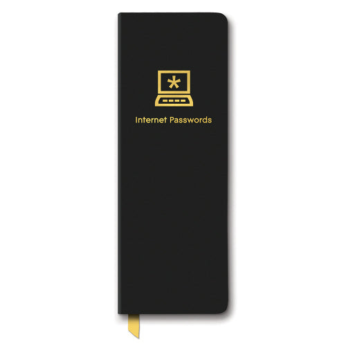 Black Password Jotter Journal