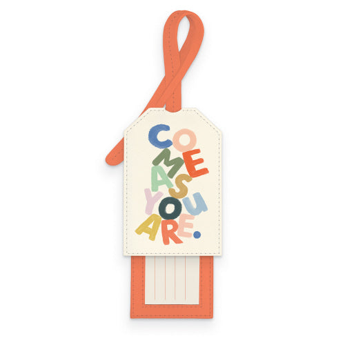 Come As You Are Slide-Out Luggage Tag